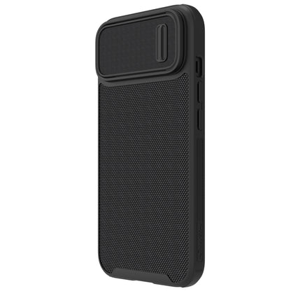 For iPhone 14 Plus  NILLKIN 3D Textured Camshield PC + TPU Phone Case(Black) - iPhone 14 Plus Cases by NILLKIN | Online Shopping South Africa | PMC Jewellery