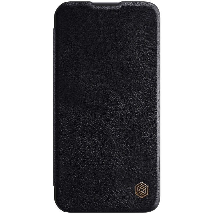 For iPhone 14 Plus  NILLKIN QIN Series Pro Crazy Horse Texture Leather Case(Black) - iPhone 14 Plus Cases by NILLKIN | Online Shopping South Africa | PMC Jewellery