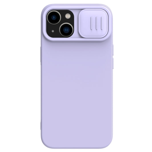 For iPhone 14 NILLKIN CamShield MagSafe Liquid Silicone Phone Case(Purple) - iPhone 14 Cases by NILLKIN | Online Shopping South Africa | PMC Jewellery