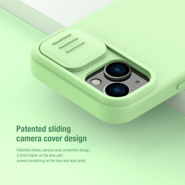 For iPhone 14 NILLKIN CamShield MagSafe Liquid Silicone Phone Case (Deep Purple) - iPhone 14 Cases by NILLKIN | Online Shopping South Africa | PMC TechLife