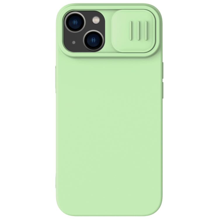 For iPhone 14 NILLKIN CamShield Liquid Silicone Phone Case(Green) - iPhone 14 Cases by NILLKIN | Online Shopping South Africa | PMC Jewellery