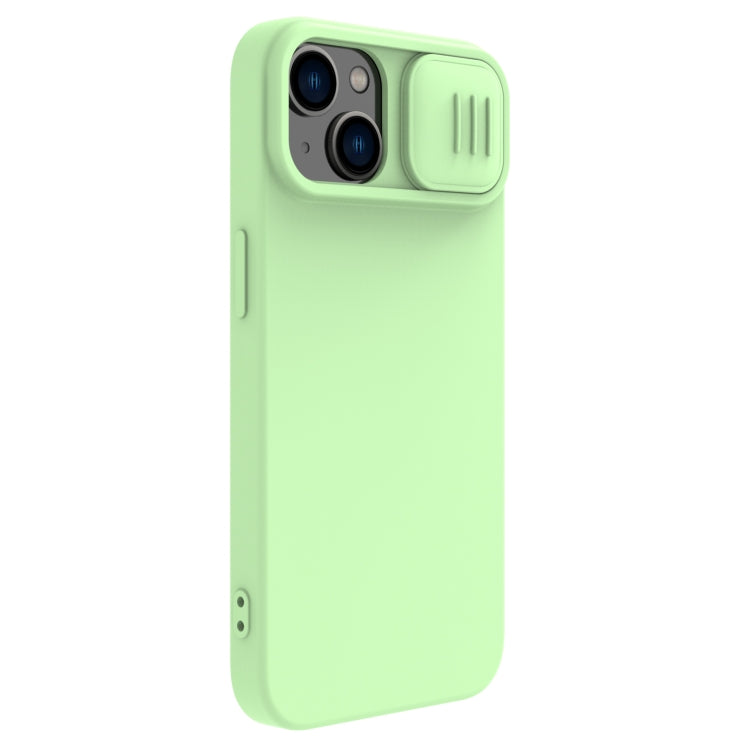 For iPhone 14 NILLKIN CamShield Liquid Silicone Phone Case(Green) - free shipping - PMC TechLife - Order now!