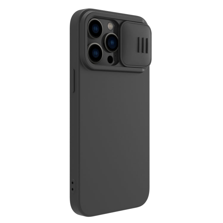 For iPhone 14 Pro Max NILLKIN CamShield Liquid Silicone Phone Case(Black) - iPhone 14 Pro Max Cases by NILLKIN | Online Shopping South Africa | PMC Jewellery