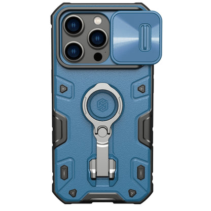 For iPhone 14 Pro NILLKIN CamShield Armor Pro Magnetic Phone Case(Blue) - iPhone 14 Pro Cases by NILLKIN | Online Shopping South Africa | PMC Jewellery