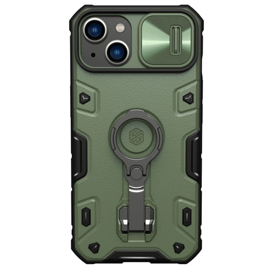 For iPhone 14 Plus  NILLKIN Shockproof CamShield Armor Protective Case(Green) - iPhone 14 Plus Cases by NILLKIN | Online Shopping South Africa | PMC Jewellery