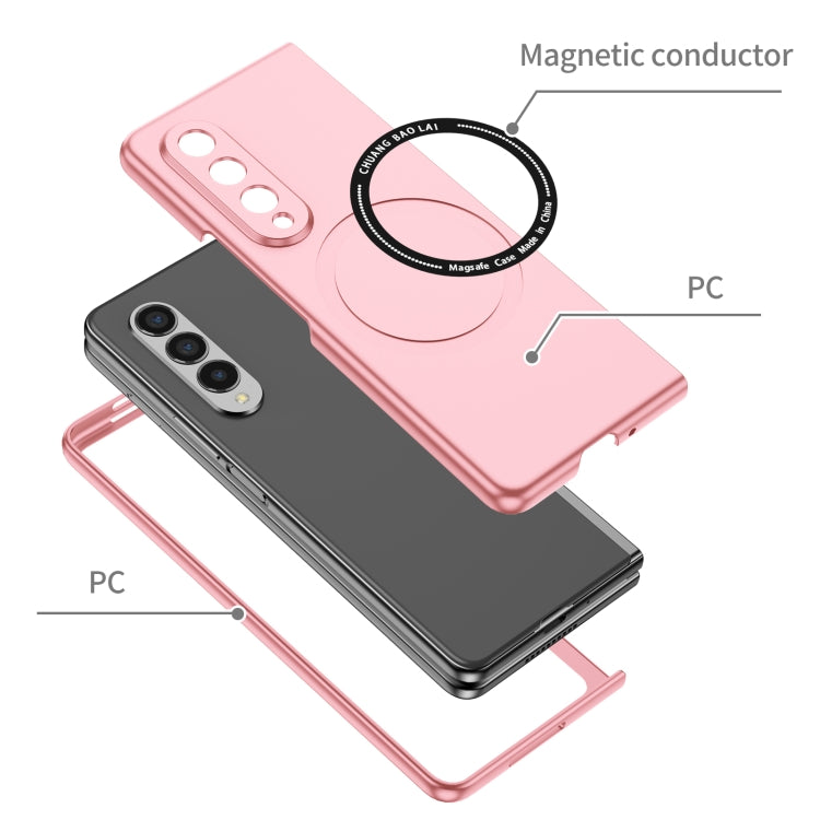 For Samsung Galaxy Z Fold3 5G Magsafe Magnetic Folding PC Phone Case(Pink) - free shipping - PMC TechLife - Order now!