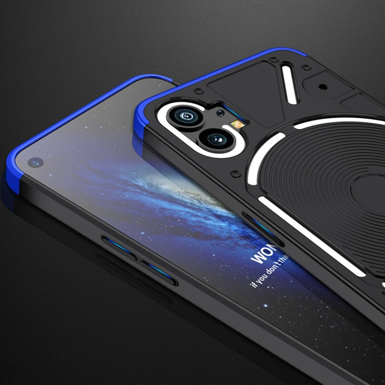 For Nothing Phone 1 GKK Three Stage Splicing Full Coverage PC Phone Case(Black Blue) - More Brand by GKK | Online Shopping South Africa | PMC TechLife | Buy Now Pay Later Mobicred