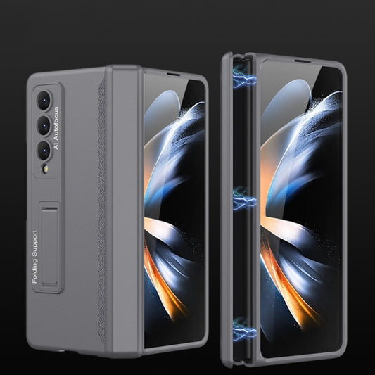 For Samsung Galaxy Z Fold4 GKK Magnetic Hinged Folding Full Phone Case(Grey) - Galaxy Z Fold4 5G Cases by GKK | Online Shopping South Africa | PMC Jewellery