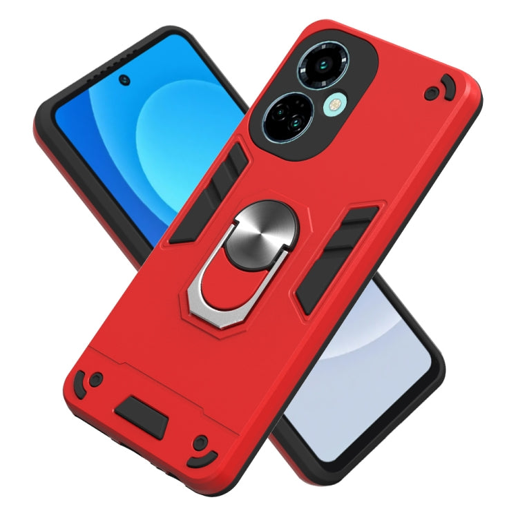For Tecno Camon 19/Camon 19 Pro 5G 2 in 1 Armour Series PC + TPU Protective Phone Case(Red) - free shipping - PMC TechLife - Order now!
