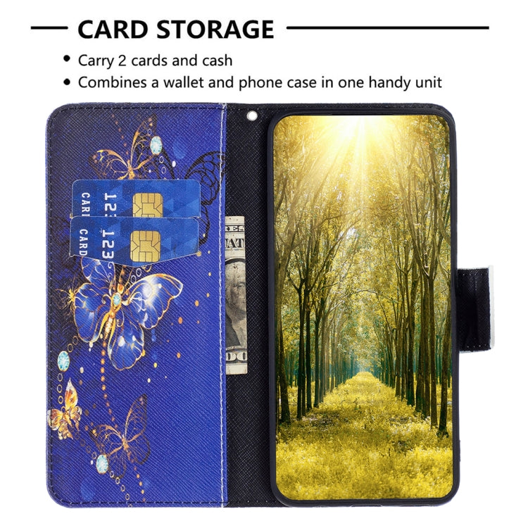 For Samsung Galaxy A14 5G Colored Drawing Pattern Leather Phone Case(Purple Butterfly) - free shipping - PMC TechLife - Order now!