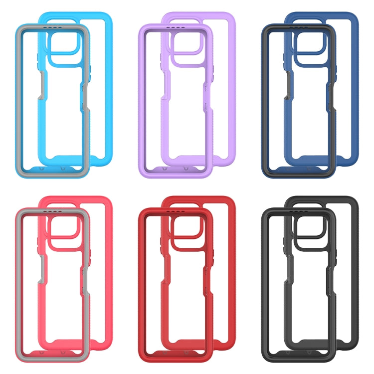 For Honor X8 4G Starry Sky Solid Color Shockproof TPU Clear PC Phone Case(Purple) - free shipping - PMC TechLife - Order now!