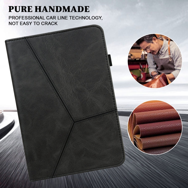 For Xiaomi Redmi Pad 10.61 2022 Solid Color Embossed Striped Leather Case(Black) - free shipping - PMC TechLife - Order now!