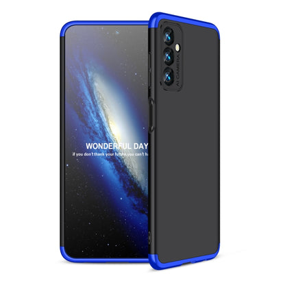 For Samsung Galaxy F13 / M13 India GKK Three Stage Splicing Full Coverage PC Phone Case(Black Blue) - Galaxy Phone Cases by GKK | Online Shopping South Africa | PMC Jewellery