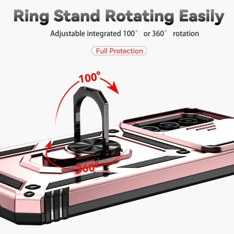 For Samsung Galaxy A14 5G Sliding Camshield Holder Phone Case(Rose Gold) - free shipping - PMC TechLife - Order now!