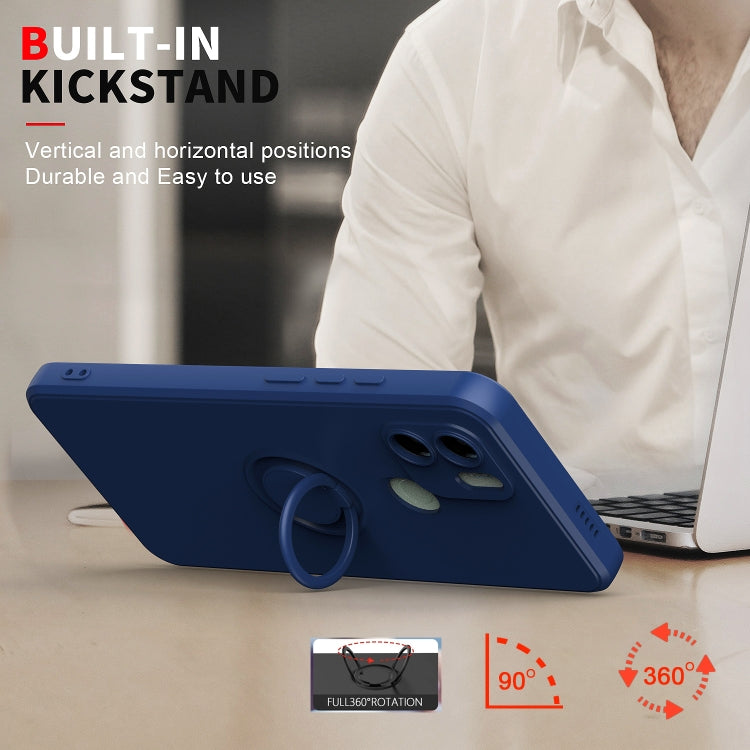 For Xiaomi Redmi A1 Ring Kickstand TPU Silicone Phone Case(Mint Green) - free shipping - PMC TechLife - Order now!