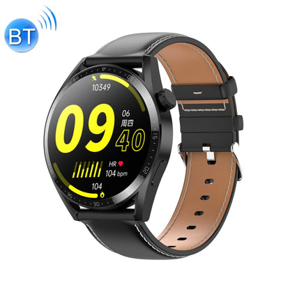 Ochstin 5HK3 Plus 1.36 inch Round Screen Bluetooth Smart Watch, Strap:Leather(Black) - Smart Watches by OCHSTIN | Online Shopping South Africa | PMC Jewellery | Buy Now Pay Later Mobicred