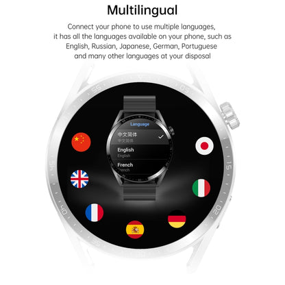 Ochstin 5HK3 Plus 1.36 inch Round Screen Bluetooth Smart Watch, Strap:Leather(Black) - Smart Watches by OCHSTIN | Online Shopping South Africa | PMC Jewellery | Buy Now Pay Later Mobicred