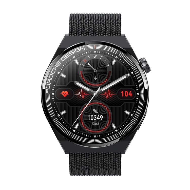 Ochstin 5HK46P 1.36 inch Round Screen Steel Strap Smart Watch with Bluetooth Call Function(Black) - Smart Watches by OCHSTIN | Online Shopping South Africa | PMC Jewellery | Buy Now Pay Later Mobicred