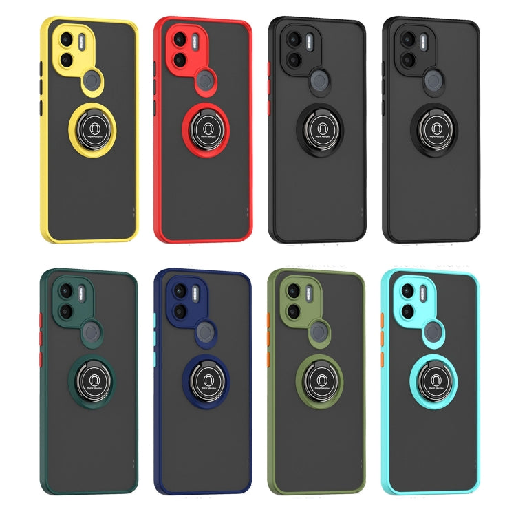 For Xiaomi Redmi A1+ Q Shadow 1 Series TPU + PC Phone Case with Ring(Yellow) - free shipping - PMC TechLife - Order now!