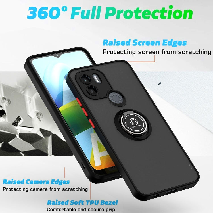 For Xiaomi Redmi A1+ Q Shadow 1 Series TPU + PC Phone Case with Ring(Yellow) - free shipping - PMC TechLife - Order now!