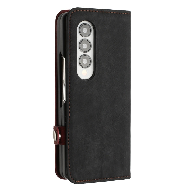 For Samsung Galaxy Z Fold 4 5G Side Buckle Double Fold Leather Phone Case(Red) - free shipping - PMC TechLife - Order now!
