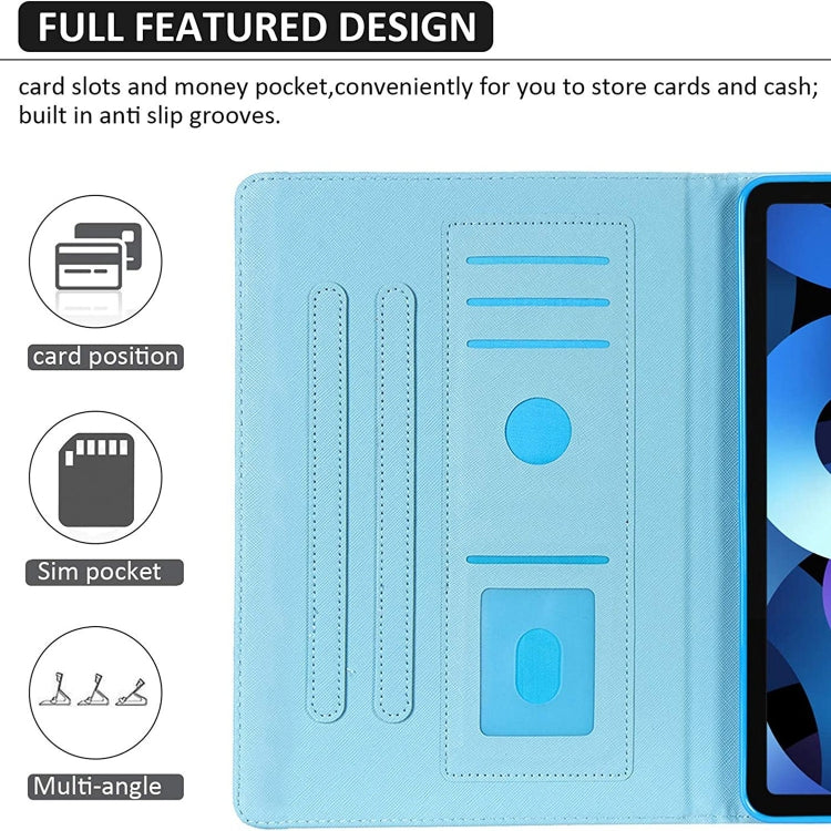 For iPad 2025 / 2022 Colored Drawing Leather Smart Tablet Case(Ocean Pineapple) - iPad 2025 / 2022 Cases by PMC TechLife | Online Shopping South Africa | PMC TechLife | Buy Now Pay Later Mobicred