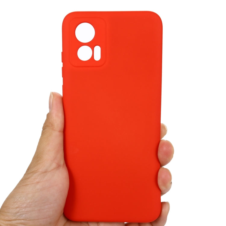 For Motorola Edge 30 Lite 5G / 30 Neo 5G Pure Color Liquid Silicone Shockproof Phone Case(Red) - Motorola Cases by PMC Jewellery | Online Shopping South Africa | PMC Jewellery