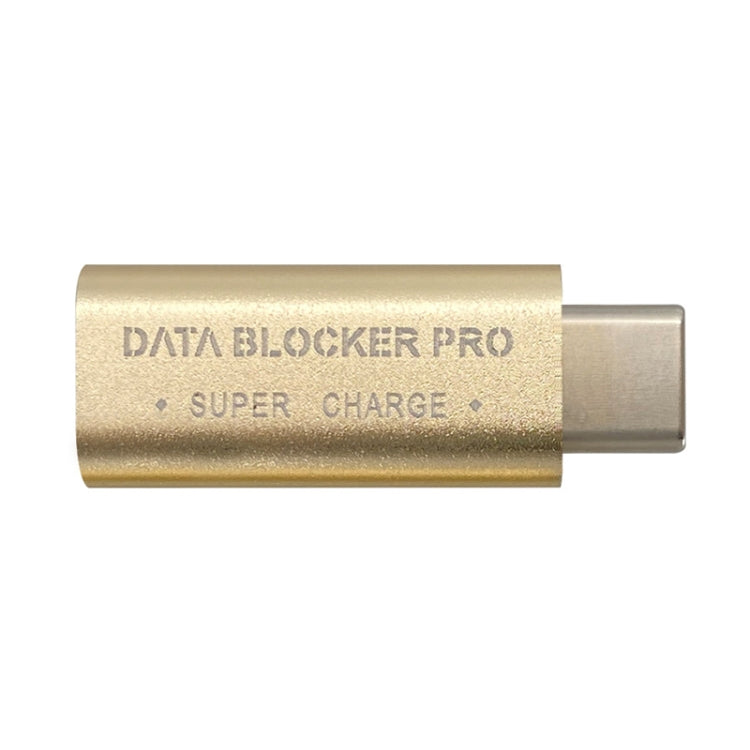 GE07 USB-C / Type-C Data Blocker Fast Charging Connector(Gold) - free shipping - PMC TechLife - Order now!