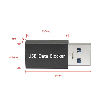 GEM02 USB Data Blocker Charging Connector(Gold) - Converter & Adapter by PMC Jewellery | Online Shopping South Africa | PMC Jewellery