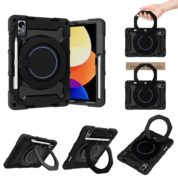 For Xiaomi Pad 5 Pro 12.4 Armor Contrast Color Silicone + PC Tablet Case(Black) - Mi Pad 5 Pro 12.4 Case by PMC TechLife | Online Shopping South Africa | PMC TechLife