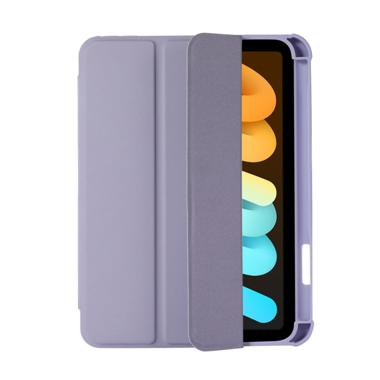 For iPad 2025 / 2022 Acrylic 3-folding Leather Tablet Case(Purple) - free shipping - PMC TechLife - Order now!