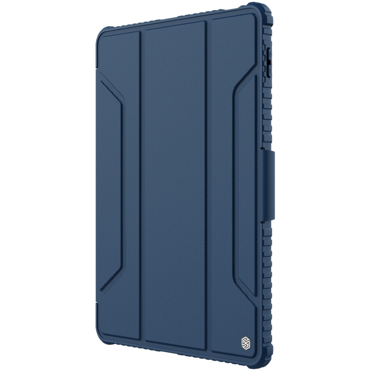 For Xiaomi Pad 5 Pro 12.4 inch NILLKIN Bumper Pro Leather Tablet Case with Pen Slot & Sleep / Wake-up Function(Blue) - Mi Pad 5 / 5 Pro Cases by NILLKIN | Online Shopping South Africa | PMC Jewellery