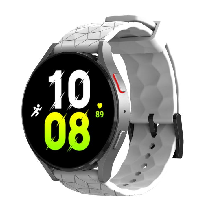 20mm Football Texture Silicone Watch Band(White) - free shipping - PMC TechLife - Order now!