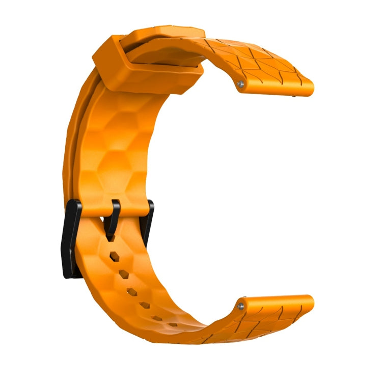 20mm Football Texture Silicone Watch Band(Amber Yellow) - free shipping - PMC TechLife - Order now!