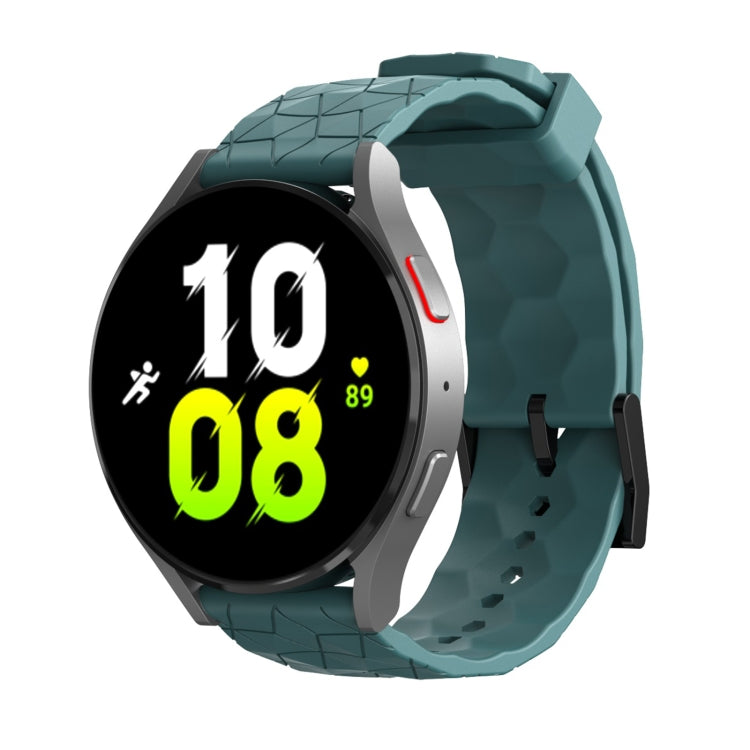 20mm Football Texture Silicone Watch Band(Rock Cyan) - free shipping - PMC TechLife - Order now!