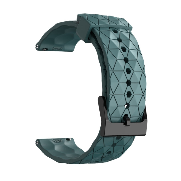 20mm Football Texture Silicone Watch Band(Rock Cyan) - free shipping - PMC TechLife - Order now!