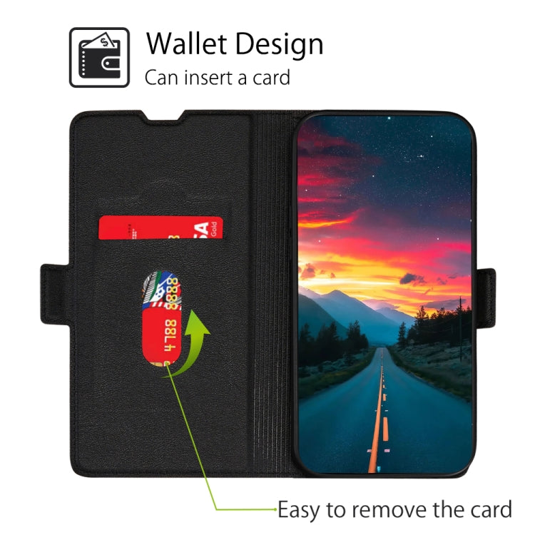 For Xiaomi Redmi Note 12 Pro+ China Ultra-thin Voltage Side Buckle Horizontal Flip Leather Phone Case(Black) - Xiaomi Cases by PMC TechLife | Online Shopping South Africa | PMC TechLife | Buy Now Pay Later Mobicred