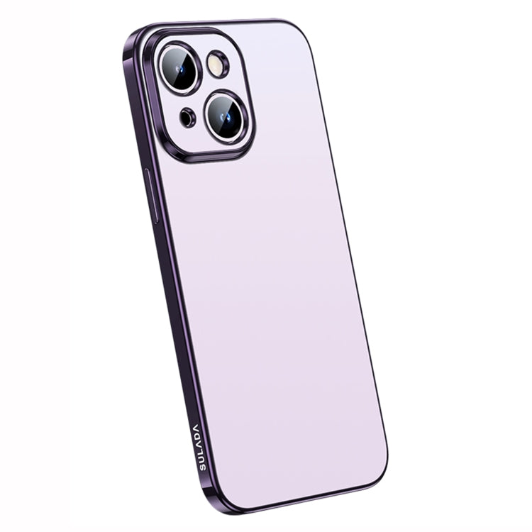 For iPhone 14 SULADA Electroplating Frosted All-inclusive TPU Phone Case(Purple) - iPhone 14 Cases by SULADA | Online Shopping South Africa | PMC Jewellery