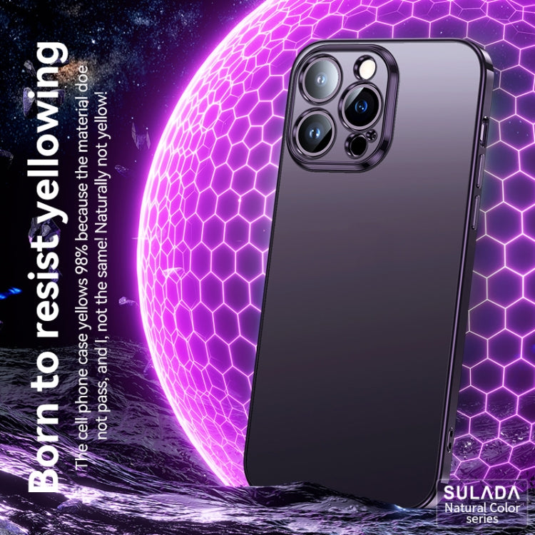 For iPhone 14 Pro Max SULADA Electroplating Frosted All-inclusive TPU Phone Case(Purple) - iPhone 14 Pro Max Cases by SULADA | Online Shopping South Africa | PMC Jewellery