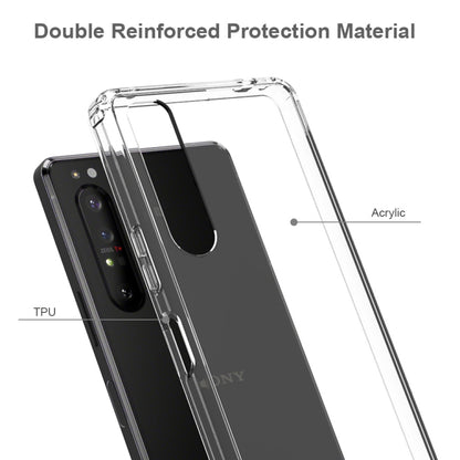 For Sony Xperia 1 II Scratchproof TPU + Acrylic Protective Case(Black) - Sony Cases by PMC Jewellery | Online Shopping South Africa | PMC Jewellery | Buy Now Pay Later Mobicred