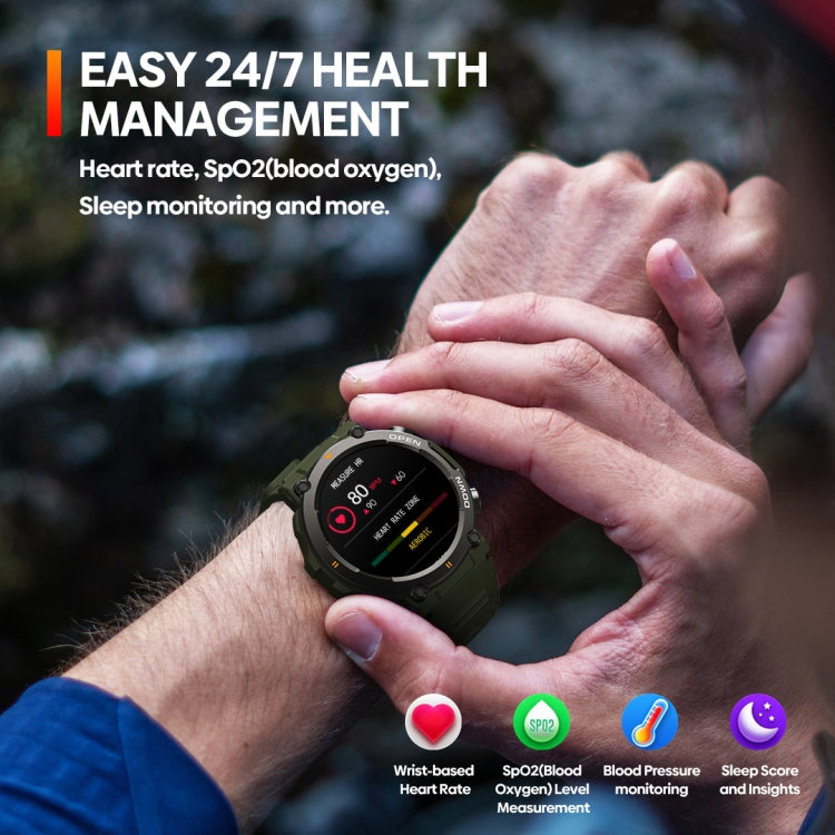 Zeblaze Vibe 7 1.39 inch Round Screen HD Smart Watch Support Voice Call/Health Monitoring(Khaki) - Smart Watches by Zeblaze | Online Shopping South Africa | PMC Jewellery | Buy Now Pay Later Mobicred