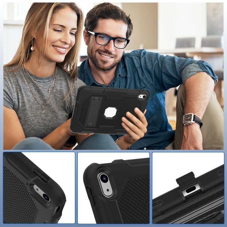 For iPad 2025 / 2022 Contrast Color Robot Silicone + PC Tablet Cas(Black) - iPad 2025 / 2022 Cases by PMC TechLife | Online Shopping South Africa | PMC TechLife | Buy Now Pay Later Mobicred