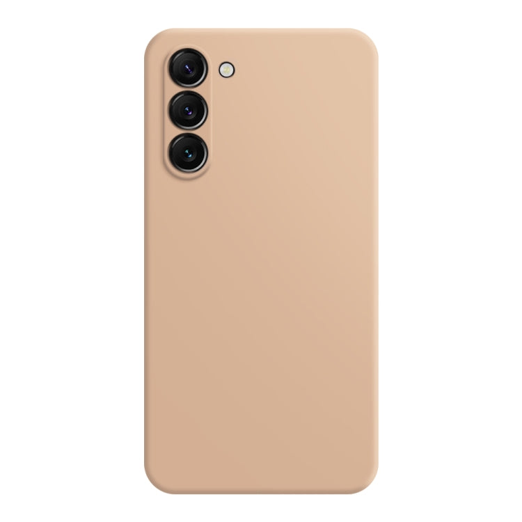 For Samsung Galaxy S23+ 5G Imitation Liquid Silicone Phone Case(Apricot) - free shipping - PMC TechLife - Order now!