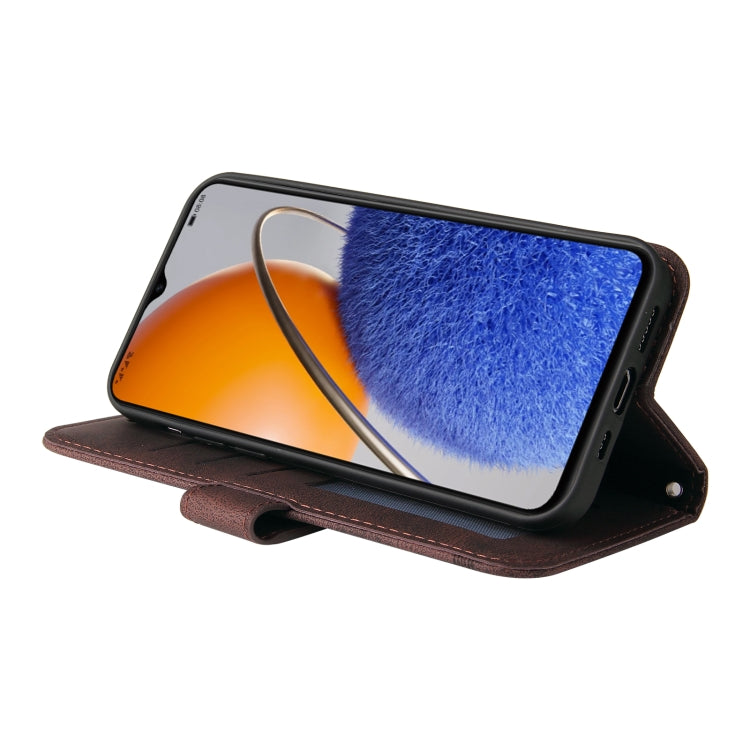 For Huawei nova Y61 Skin Feel Life Tree Metal Button Leather Phone Case(Brown) - Huawei Cases by PMC TechLife | Online Shopping South Africa | PMC TechLife | Buy Now Pay Later Mobicred
