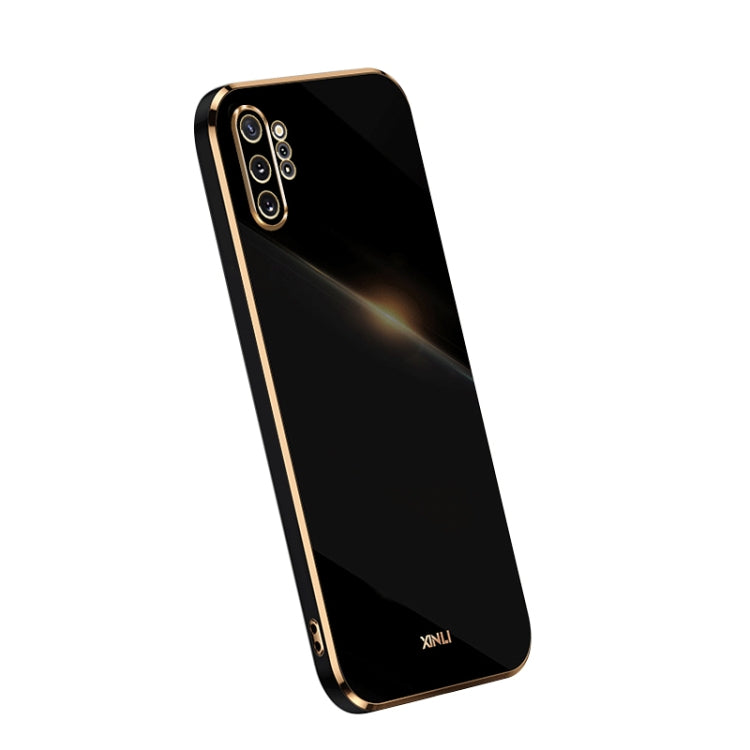 For Samsung Galaxy Note10+ XINLI Straight Edge 6D Electroplate TPU Phone Case(Black) - free shipping - PMC TechLife - Order now!