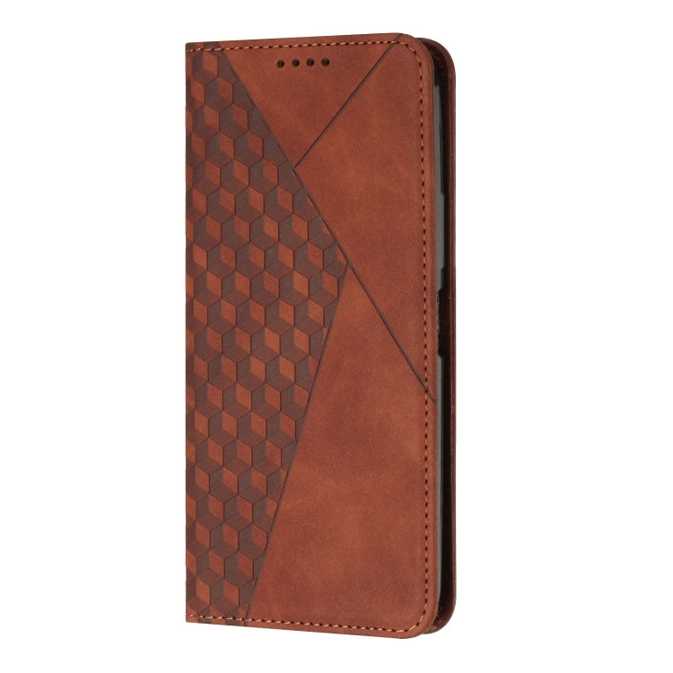 For Xiaomi 13 Diamond Splicing Skin Feel Magnetic Leather Phone Case(Brown) - free shipping - PMC TechLife - Order now!