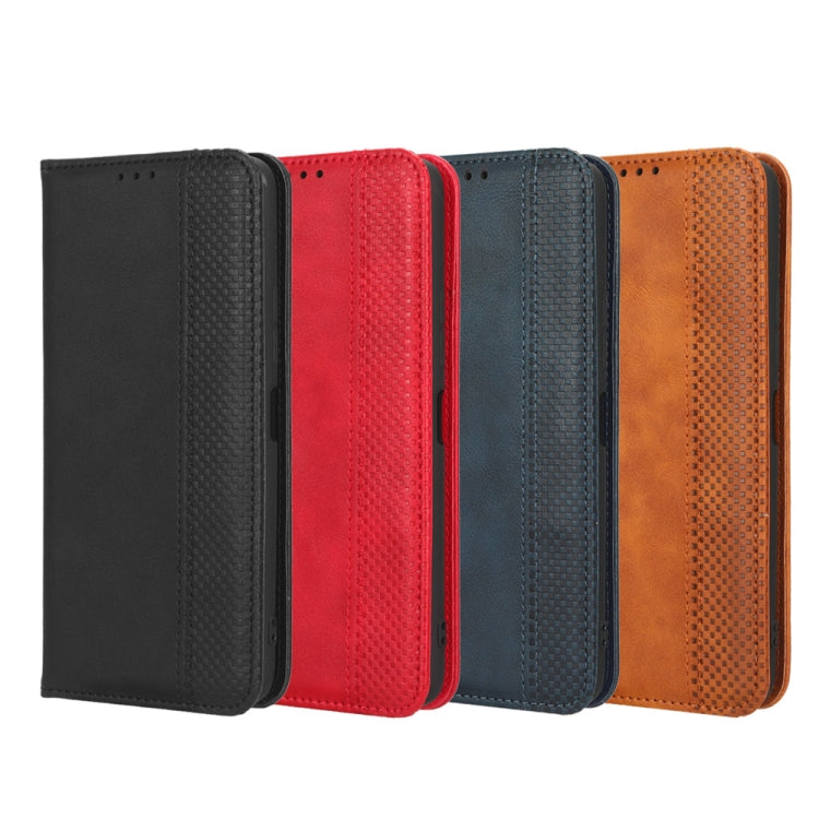 For Xiaomi Redmi Note 12 Pro+ Global Magnetic Buckle Retro Texture Leather Phone Case(Red) - free shipping - PMC TechLife - Order now!