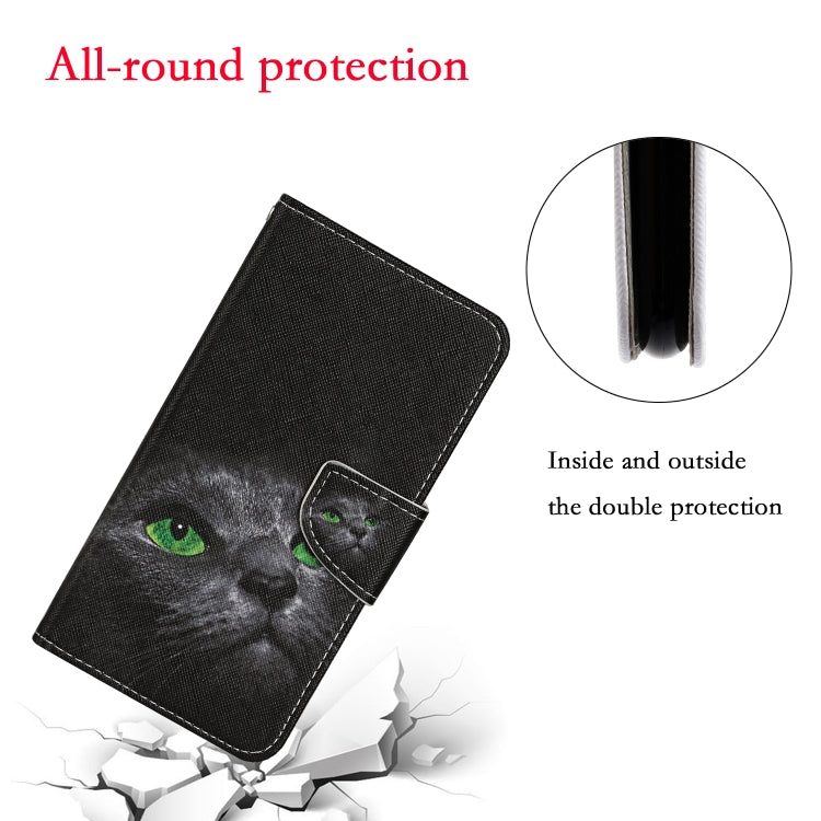 For Samsung Galaxy A34 Colored Drawing Pattern Leather Phone Case(Black Cat) - free shipping - PMC TechLife - Order now!
