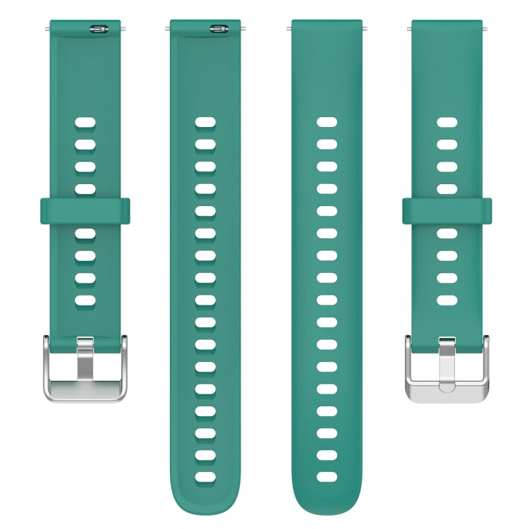 For Keep Band B5 / B4 / B4 Lite 16mm Glossy Surface Silicone Watch Band(Pine Green) - Watch Bands by PMC TechLife | Online Shopping South Africa | PMC TechLife | Buy Now Pay Later Mobicred
