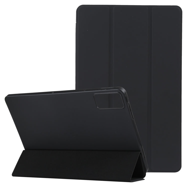 For Xiaomi Redmi Pad 10.61 2022 Three-fold Holder Flip Tablet Leather Case(Black) - free shipping - PMC TechLife - Order now!